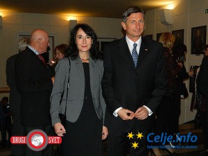 Proslave sta se udeležila tudi predsednik RS Borut Pahor in njegova partnerica Tanja Pečar