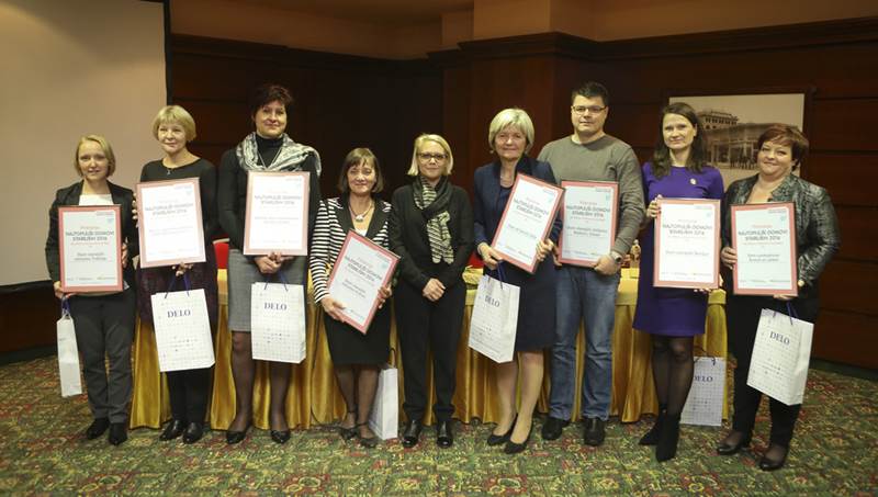 Nagrajenci časopisa Delo - direktorji domov za starejše.