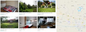 Brskanje po spletni strani Airbnb je enostavno.