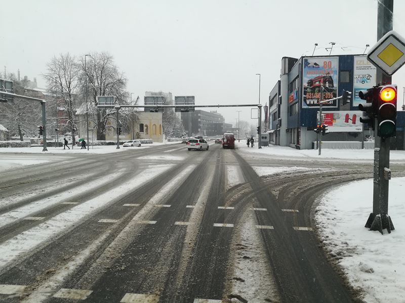 zimske razmere sneg celje