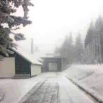 Prvi sneženji na Rogli, snežinke tudi v nižinah