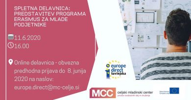 MCC spletna delavnica: Predstavitev programa Erasmus za mlade podjetnike MCC spletna delavnica: Predstavitev programa Erasmus za mlade podjetnike