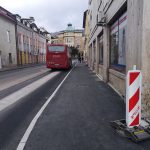 Levstikova ulica začasno znova v celoti odprta za promet