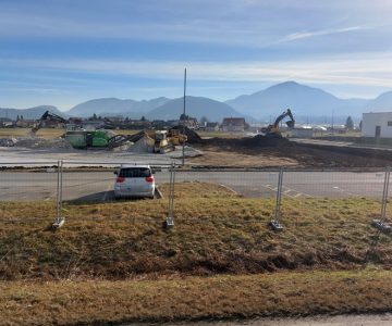 Gradnja tehničnega prodajnega centra Inpos se je že pričela (foto: Celje.info)