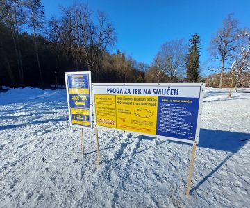 Proga za smučarski tek v Mestnem parku Celje (foto: Celje.info)