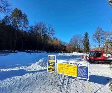 Proga za smučarski tek v Mestnem parku Celje (foto: Celje.info)