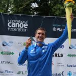 Celjski kajakaš Martin Srabotnik na tekmi svetovnega pokala v slalomu na divjih vodah prišel do svojih prvih stopničk