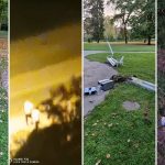 Vandali so se tokrat spravili na klopi in smetnjake v celjskem mestnem parku. Posneta vandala v mestu (video)