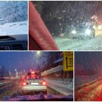 Snežno ponedeljkovo jutro, številni vozniki v stoječih kolonah (dopolnjeno)
